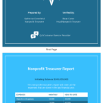 Nonprofit Treasurer Report Template Inside Treasurer Report Template
