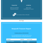 Nonprofit Treasurer Report Template Pertaining To Non Profit Treasurer Report Template