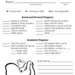 Notes From Teachers – Creative Charlie Preschool Progress Report With Preschool Progress Report Template