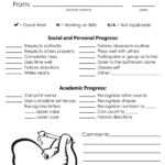 Notes From Teachers – Creative Charlie Preschool Progress Report With Preschool Progress Report Template