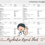 Nurse Report Sheet – Etsy