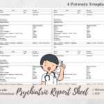 Nurse Report Sheet – Etsy Regarding Nursing Assistant Report Sheet Templates