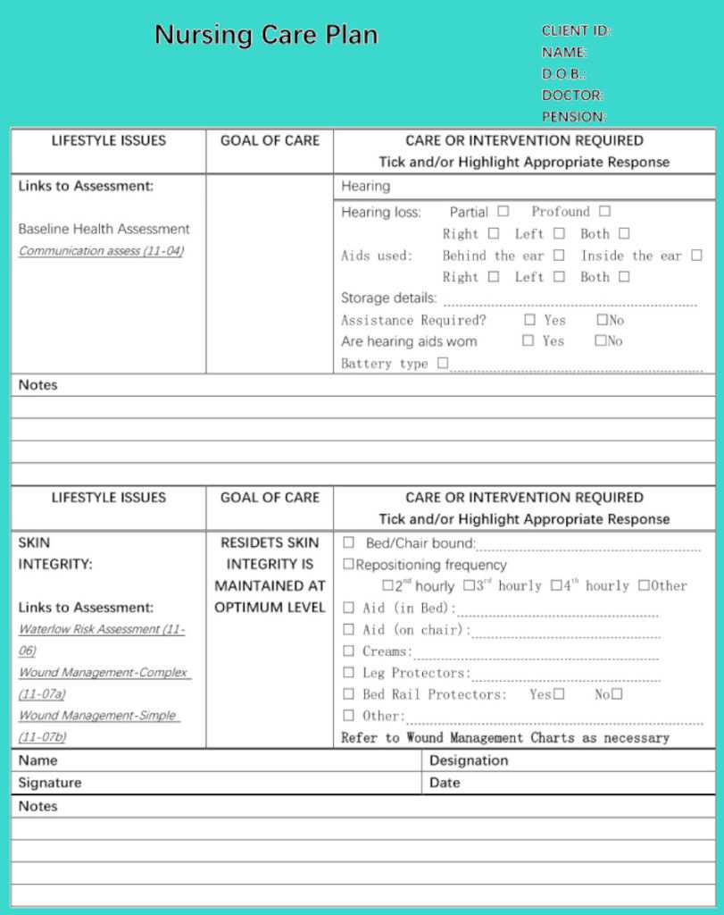 Nursing Care Plan - Full Guide & 10% Free Templates to Use In Nursing Care Plan Templates Blank