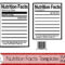 Nutrition Facts Template SVG, Blank Nutritional Facts Label