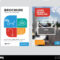 Office Briefcase Brochure Flyer Design Template With Abstract  With Open Office Brochure Template