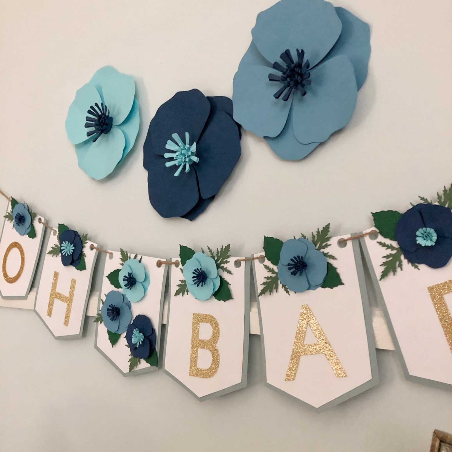 Oh Baby’ Baby Shower Banner – Coastal Kelder Inside Diy Baby Shower