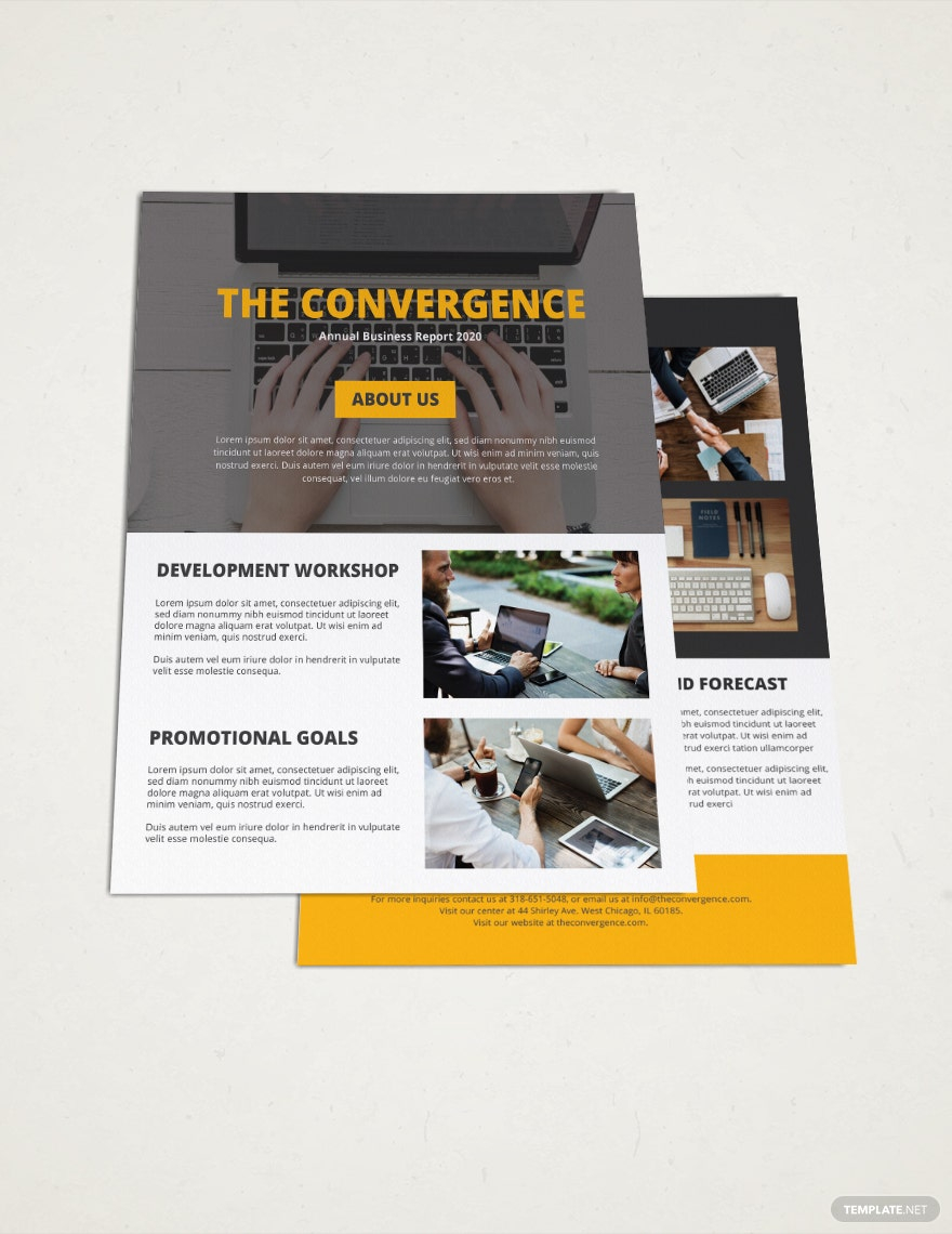 One Page Company Brochure Template - Illustrator, InDesign, Word  Pertaining To Single Page Brochure Templates Psd