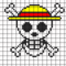 One Piece Logo Perler Bead Pattern  Bead Sprites  Misc Fuse Bead  Throughout Blank Perler Bead Template