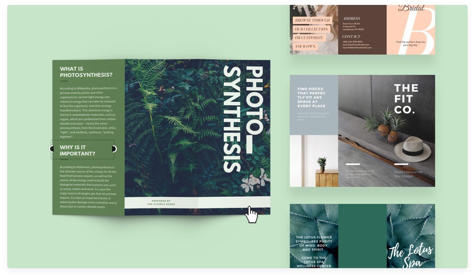 Online Brochure Maker - Create a Brochure for Free  Canva Intended For Online Brochure Template Free