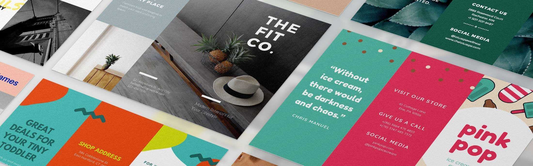 Online Brochure Maker – Create A Brochure For Free  Canva Within E Brochure Design Templates