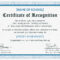 Outstanding Student Recognition Certificate Design Template In PSD  Regarding Certificate Of Recognition Word Template