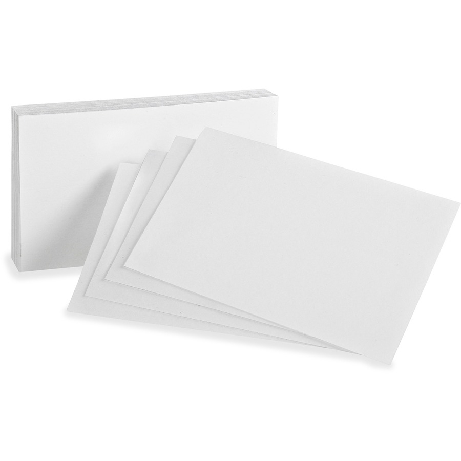 Oxford Blank Index Card - 10" x 10" - 810 lb Basis Weight - 10  Throughout 3X5 Blank Index Card Template
