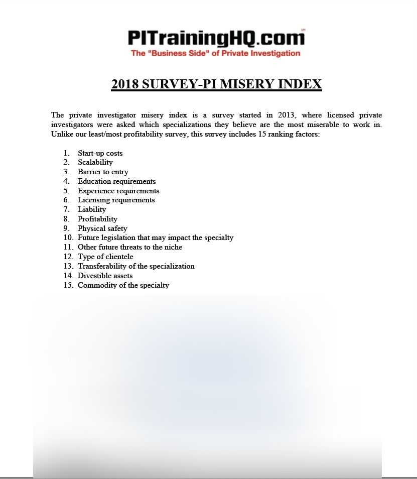 P.I. Forms - PITrainingHQ.com