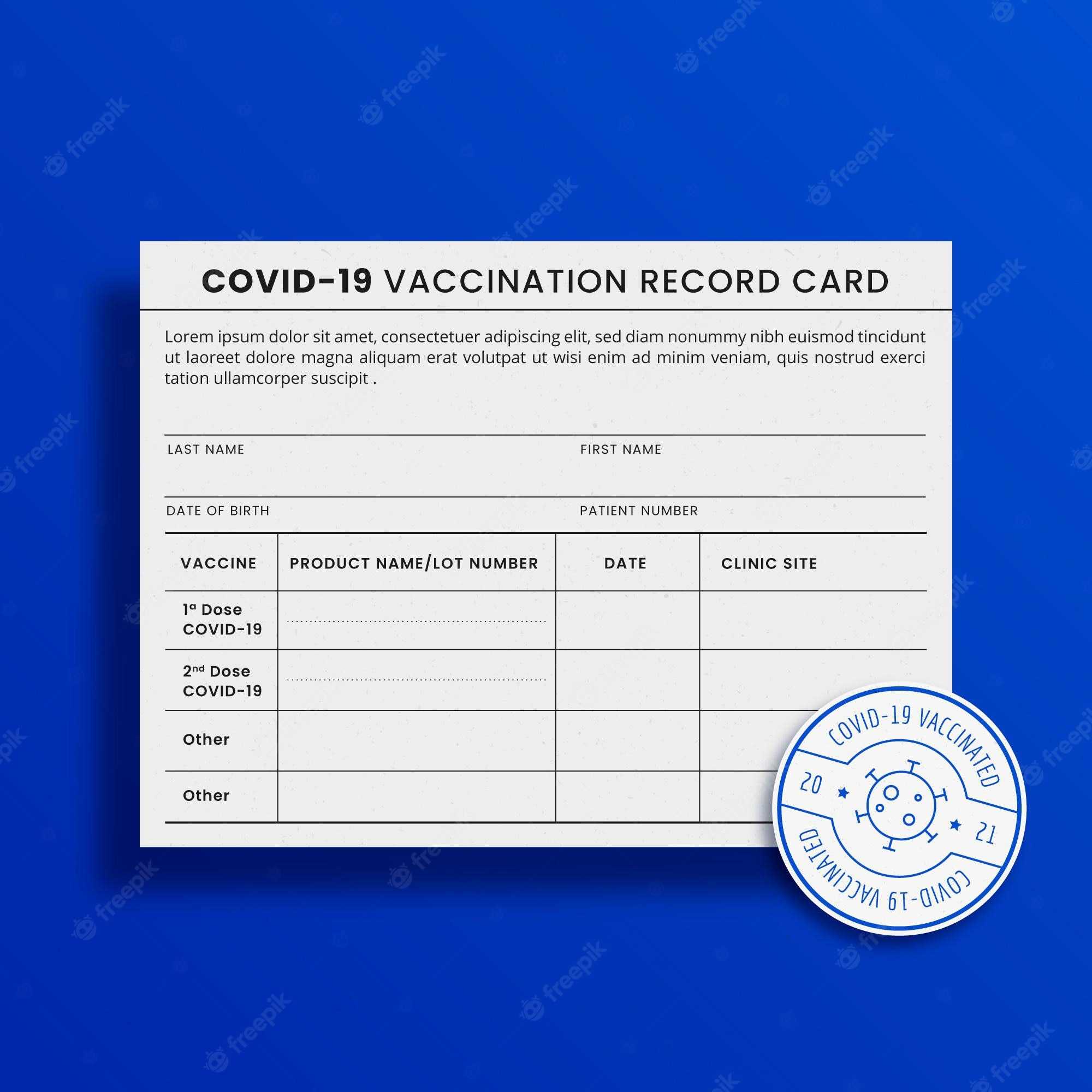 Page 10  Covid vaccine card Images  Free Vectors, Stock Photos & PSD In Certificate Of Vaccination Template