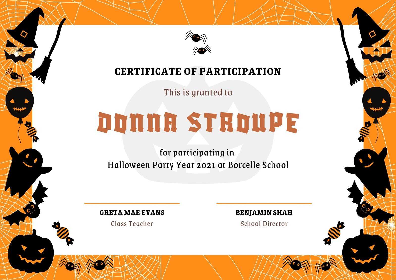 Page 10 - Free custom printable funny certificate templates Canva Intended For Halloween Costume Certificate Template Page 10 - Free custom printable funny certificate templates Canva Intended For Halloween Costume Certificate Template