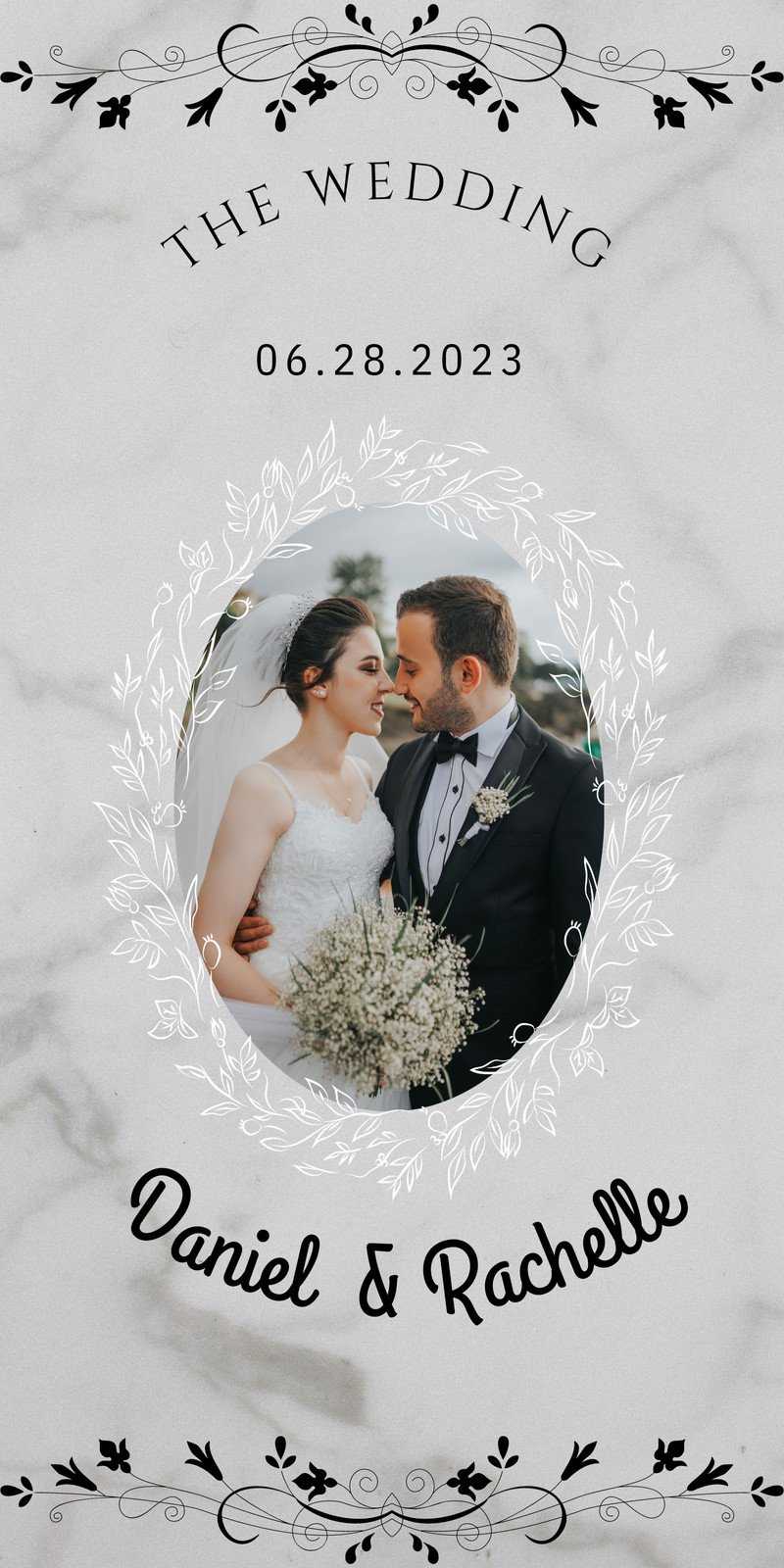 Page 10 - Free customizable wedding banner templates  Canva Intended For Wedding Banner Design Templates