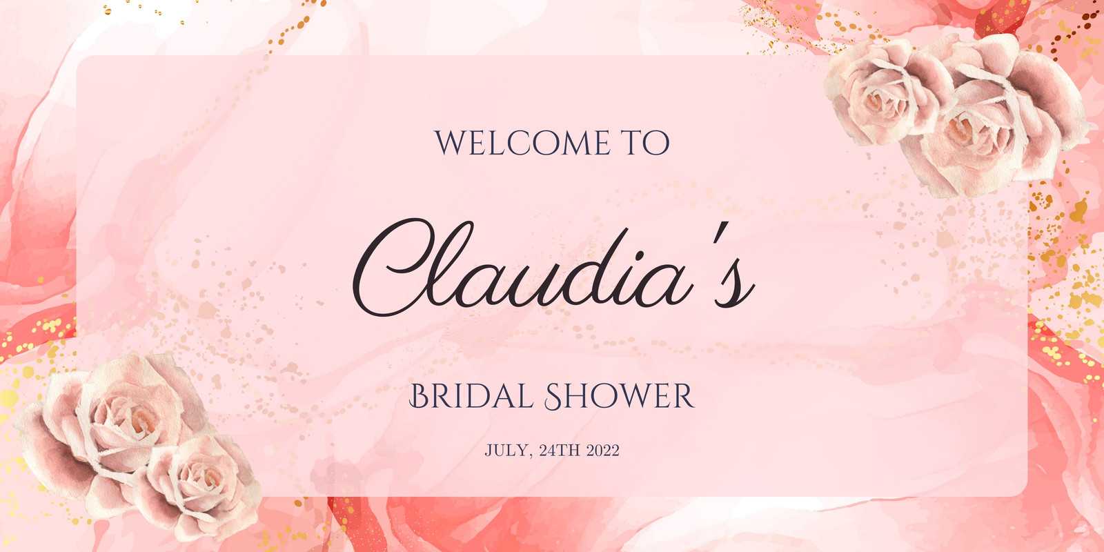 Page 10 – Free Customizable Wedding Banner Templates  Canva Within Bride To Be Banner Template