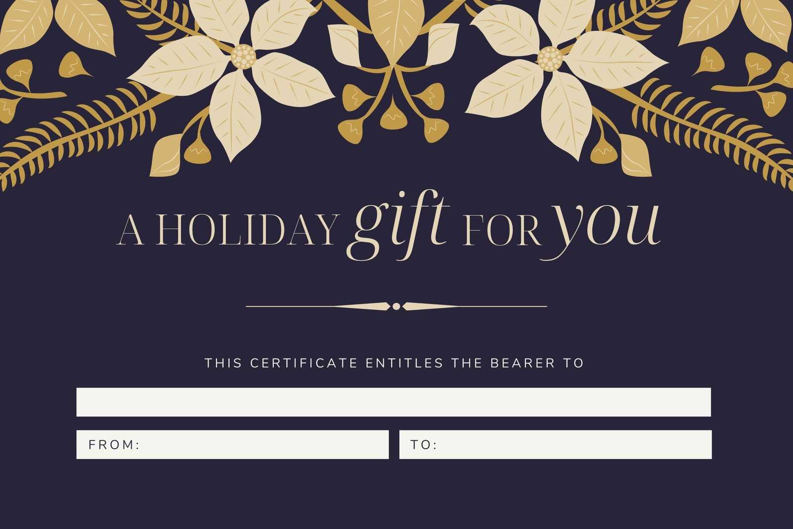 Page 10 – Free, Printable Custom Christmas Gift Certificate  Pertaining To This Certificate Entitles The Bearer Template