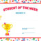 Page 10 – Free, Printable, Customizable Recognition Certificate  Within Star Of The Week Certificate Template