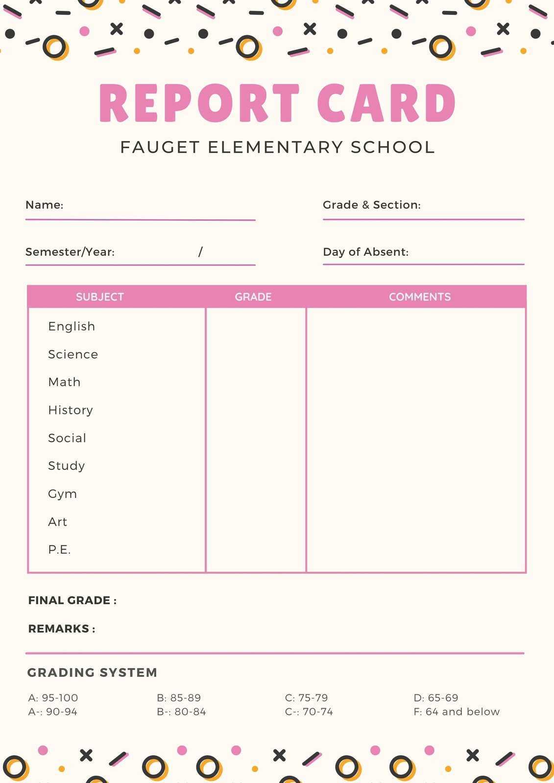 Page 10 - Free, printable, customizable report card templates Canva Intended For Boyfriend Report Card Template Page 10 - Free, printable, customizable report card templates Canva Intended For Boyfriend Report Card Template
