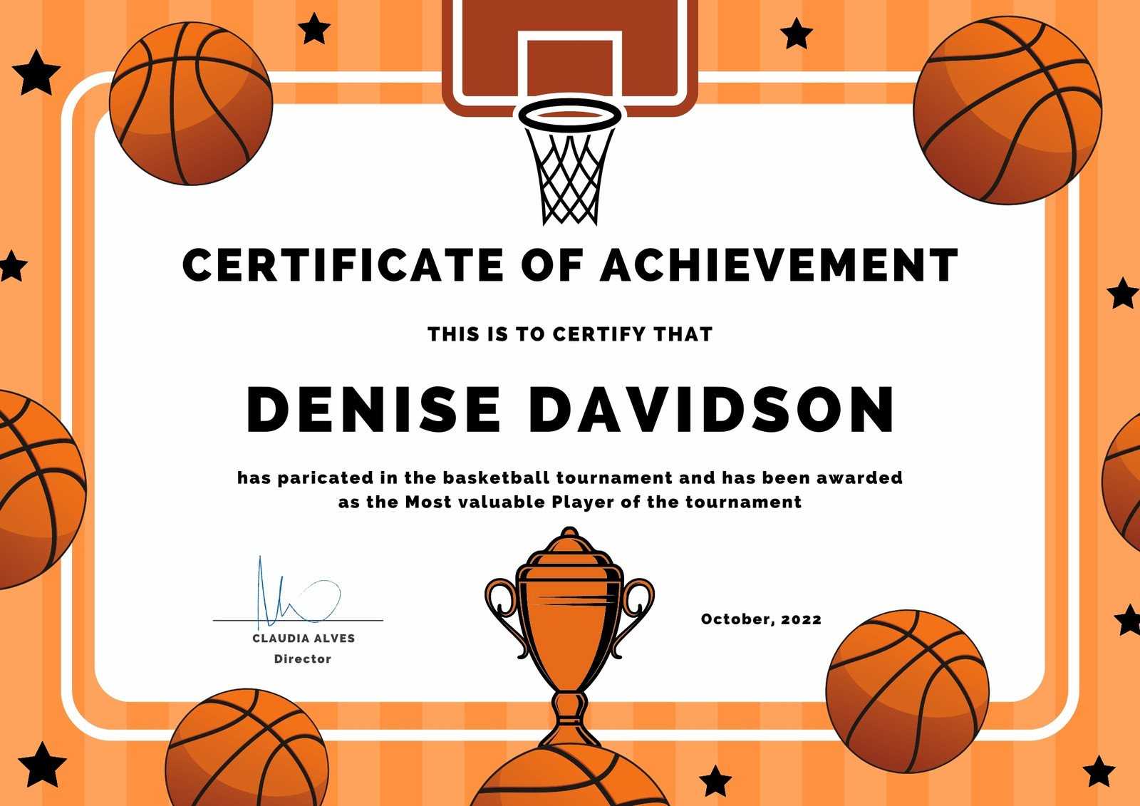 Page 10 - Free printable, customizable sport certificate templates