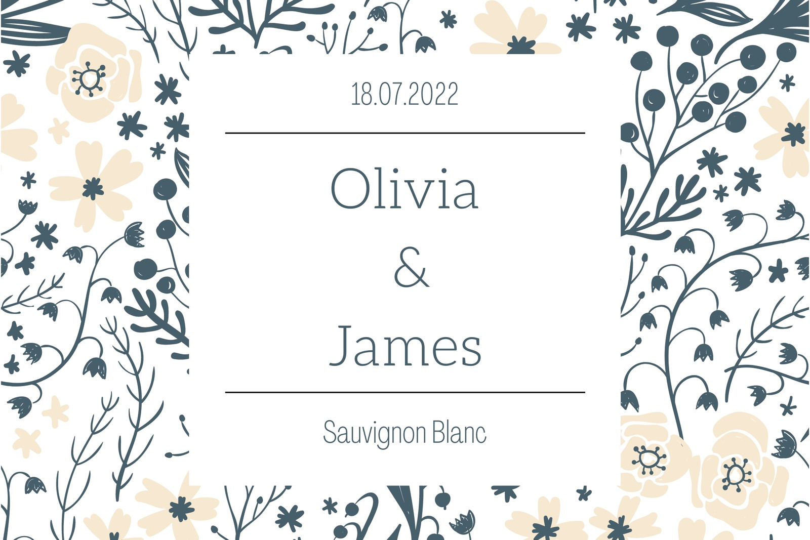 Page 10 - Free printable, customizable wine label templates  Canva For Blank Wine Label Template