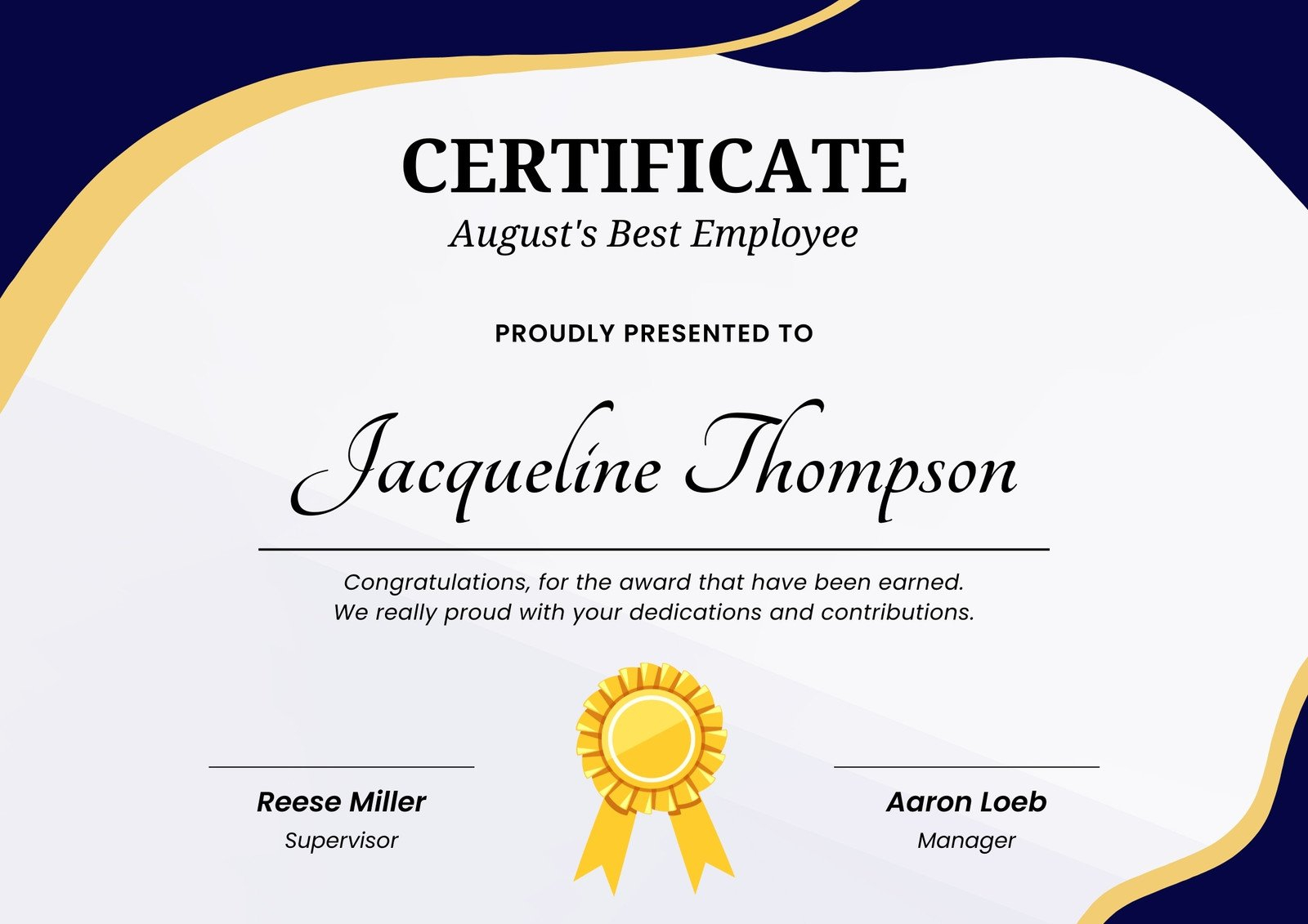 Page 10 – Free Printable Employee Of The Month Certificate  For Manager Of The Month Certificate Template