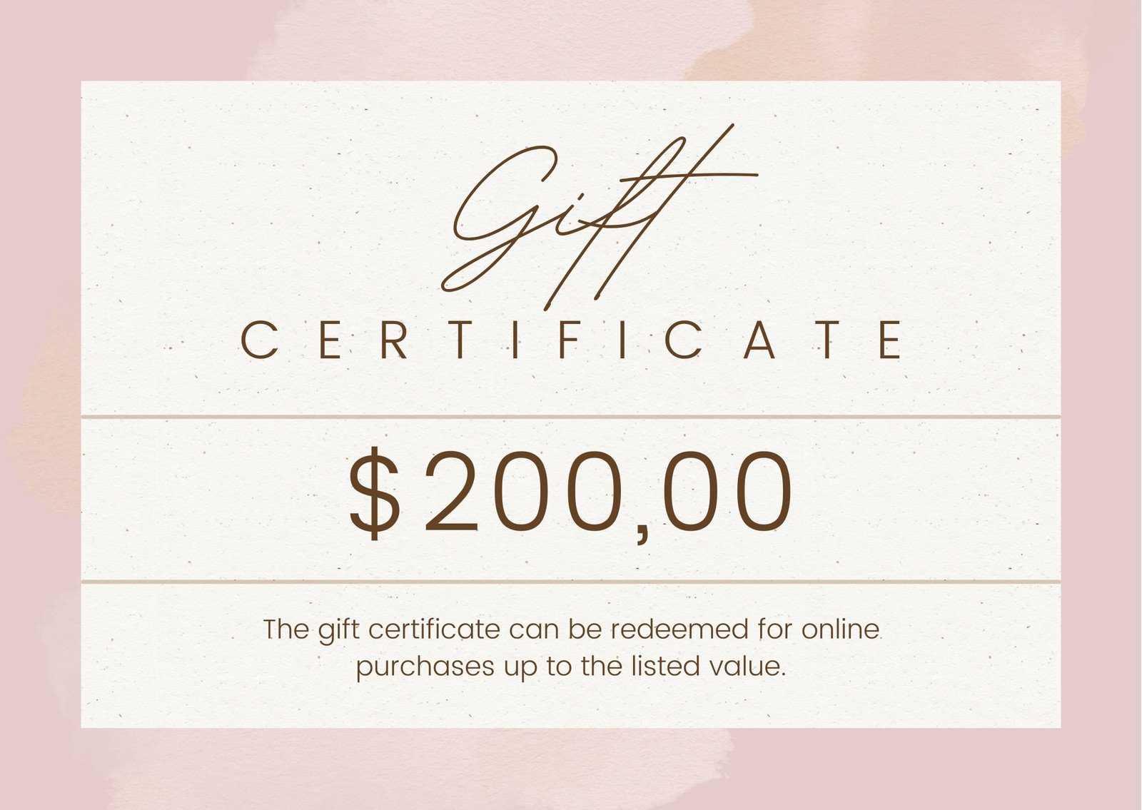 Page 10 - Free, printable gift certificate templates to customize  With Elegant Gift Certificate Template