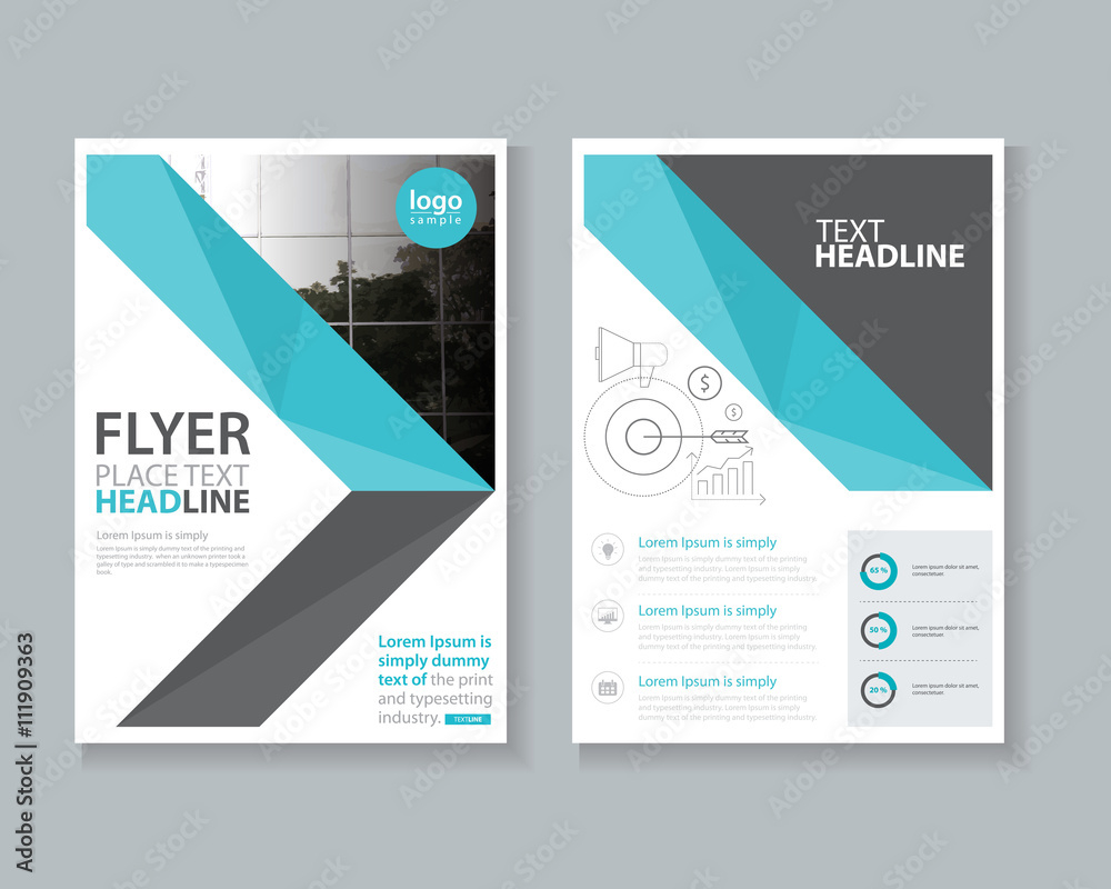 Page Brochure, Flyer ,report Layout Design Template, And Cover  For Cover Page For Report Template