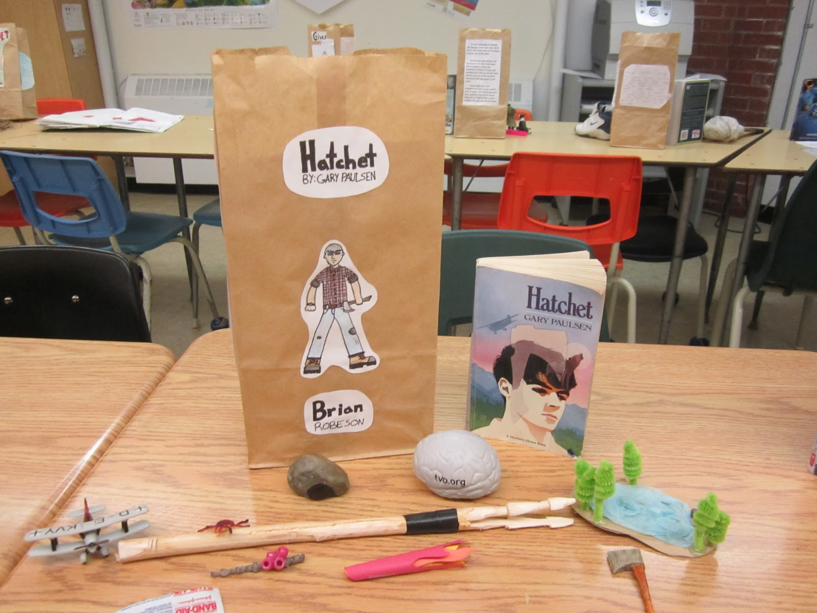 Paper Bag Characterization  RUNDE’S ROOM Throughout Paper Bag Book Report Template