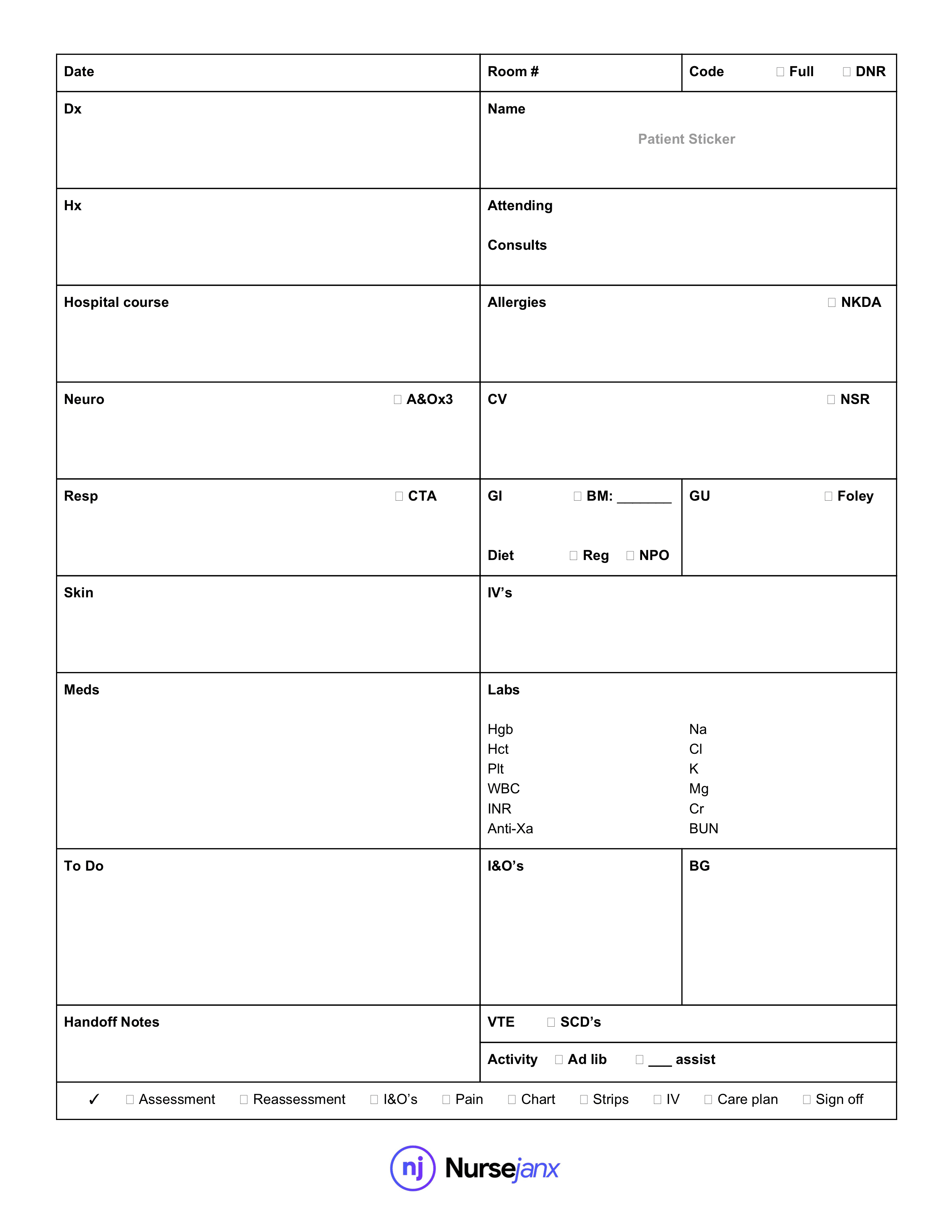 Paper Design & Templates NEW CUSTOM TEMPLATE Nursing Report Sheet  Intended For Nursing Report Sheet Templates