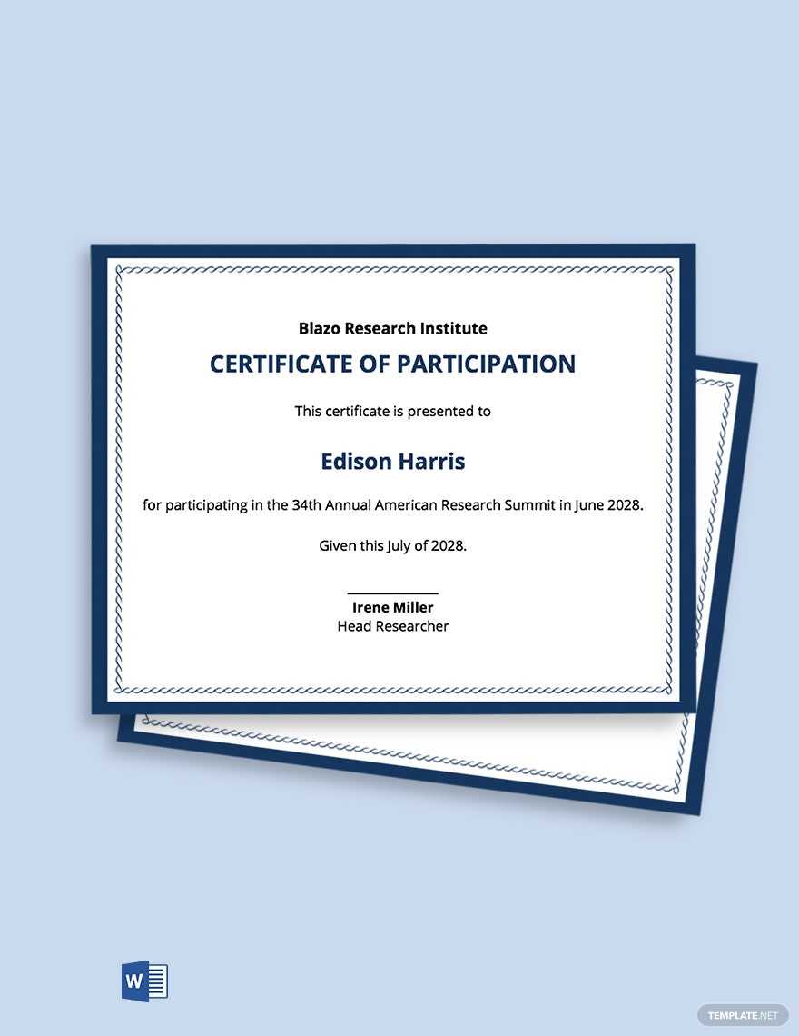 Participation Certificates Templates - Design, Free, Download  In Participation Certificate Templates Free Download