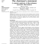 PDF) The Chairman’s Statement: A Content Analysis Of Discretionary  With Regard To Chairman’s Annual Report Template