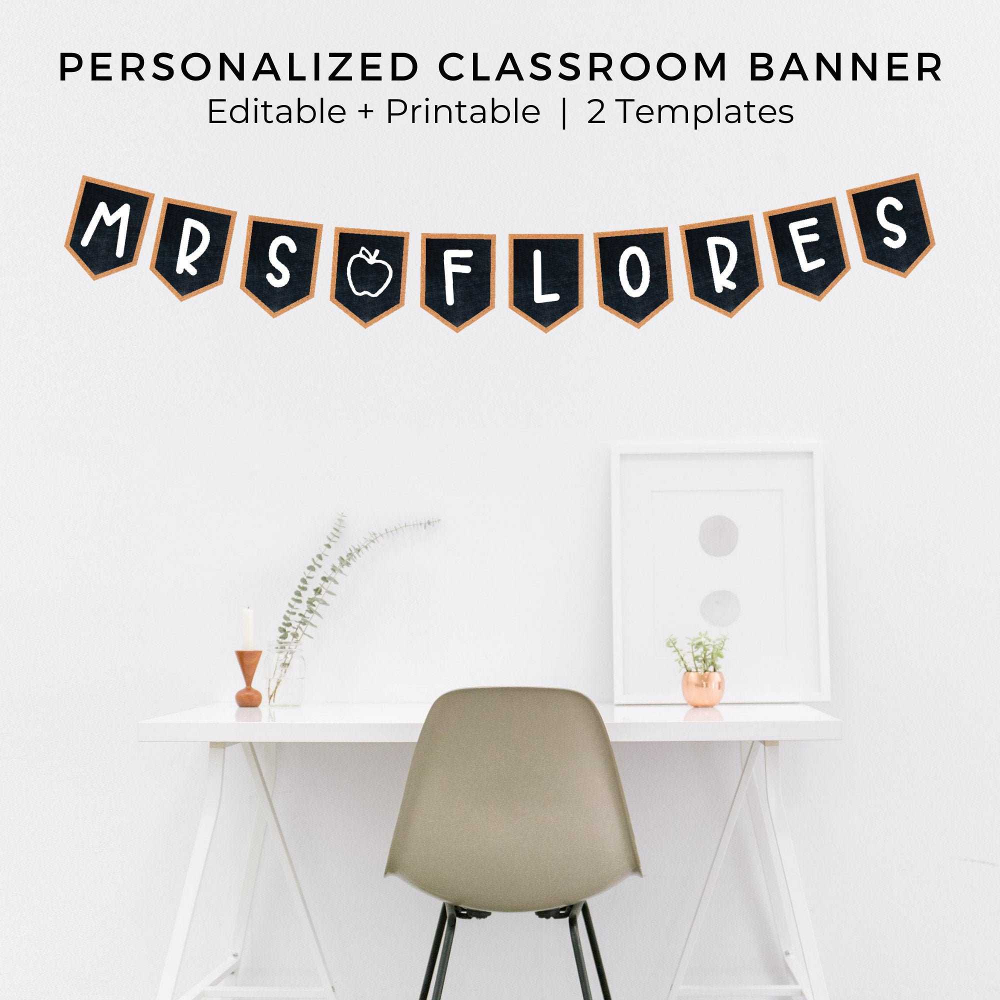 Personalized Classroom Banner EDITABLE On Canva Printables – Etsy For Classroom Banner Template