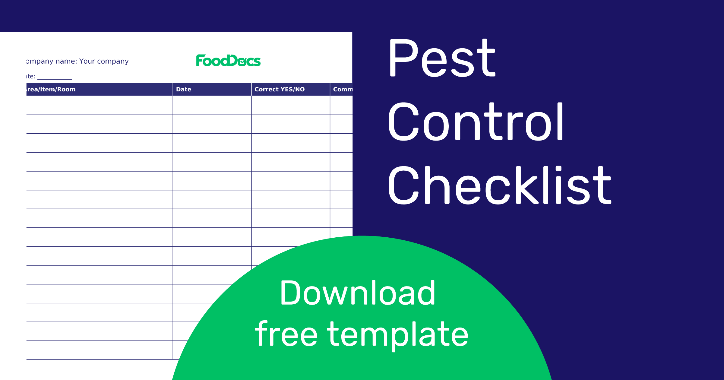Pest Control Checklist  Download Free Template In Pest Control Inspection Report Template