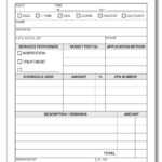 Pest Control Service Report/Invoice Inside Pest Control Report Template