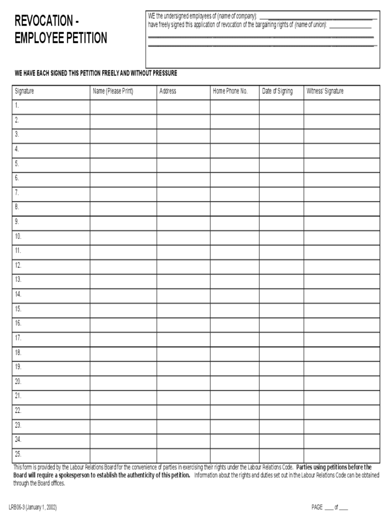 Petition Template – 10 Free Templates In PDF, Word, Excel Download In Blank Petition Template