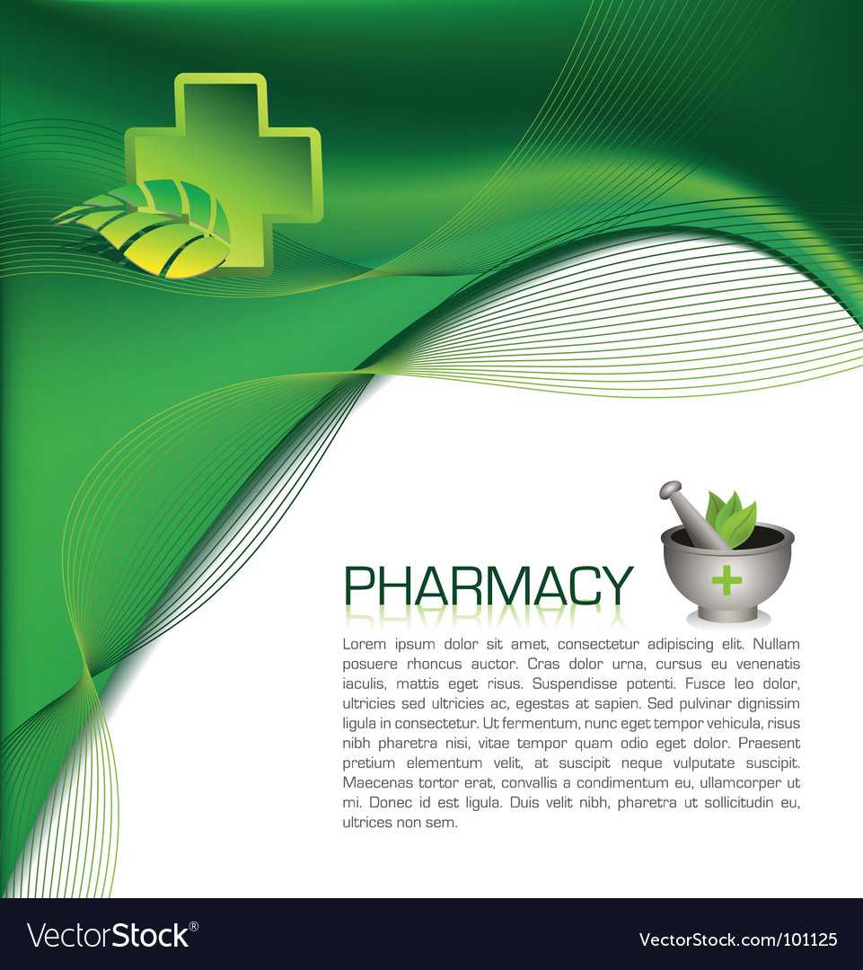 Pharmacy Brochure Royalty Free Vector Image – VectorStock For Pharmacy Brochure Template Free