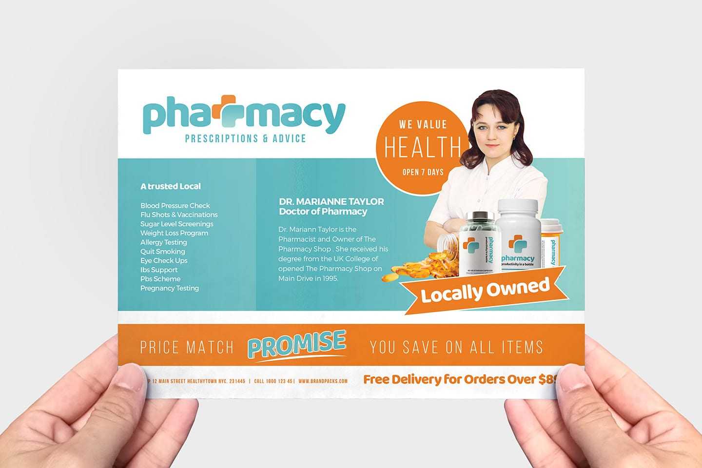 Pharmacy Flyer Template For Pharmacy Brochure Template Free