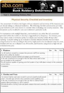 Physical Security Checklist And Inventory – PDF Free Download Within
