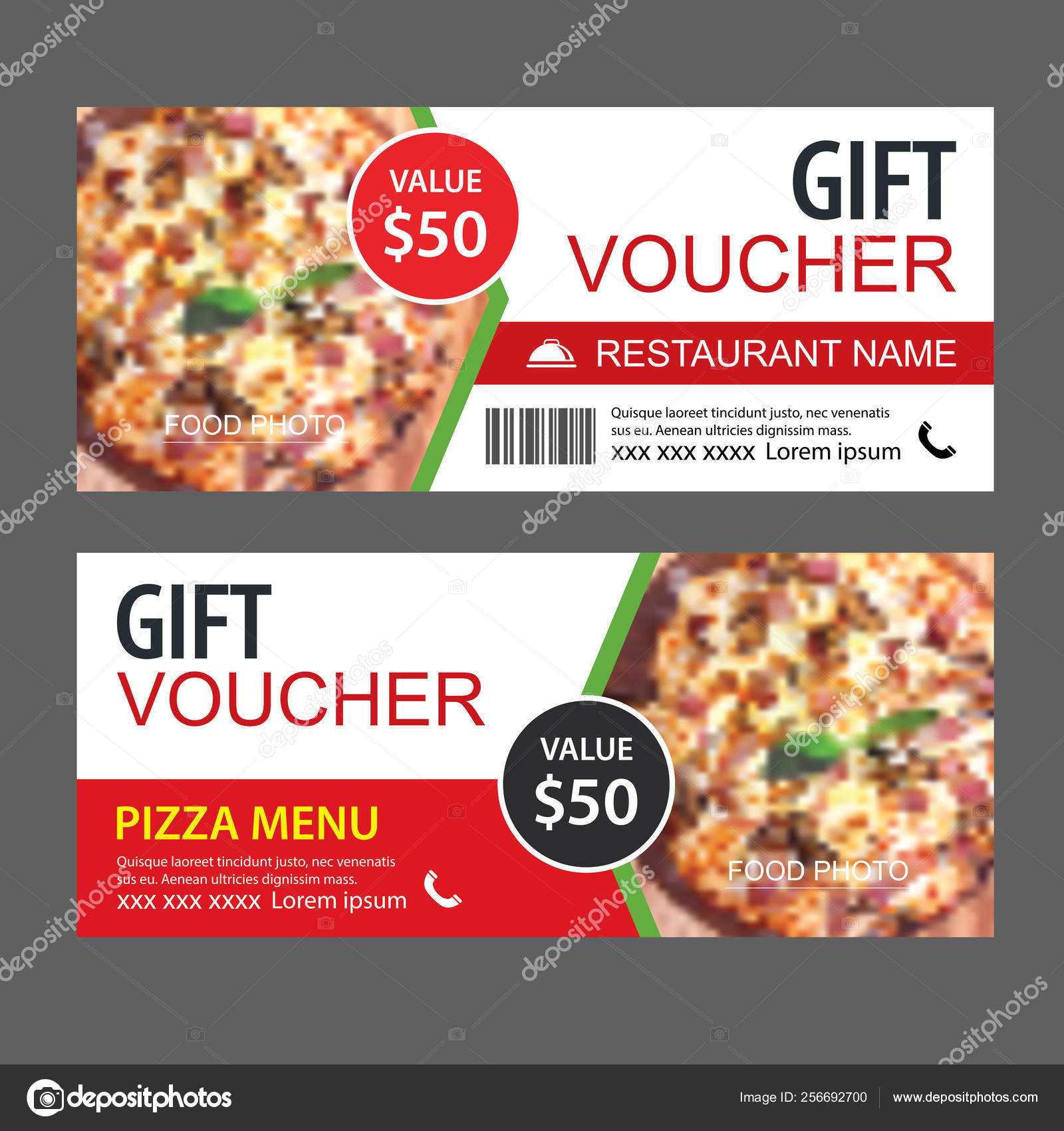 Pizza voucher Vector Art Stock Images  Depositphotos With Regard To Pizza Gift Certificate Template