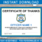 Police Officer Certificate Template Throughout Officer Promotion Certificate Template