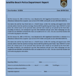 Police Report Template