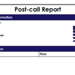 Post Call Report Template – The Sales Mindset Coach In Coaches Report Template