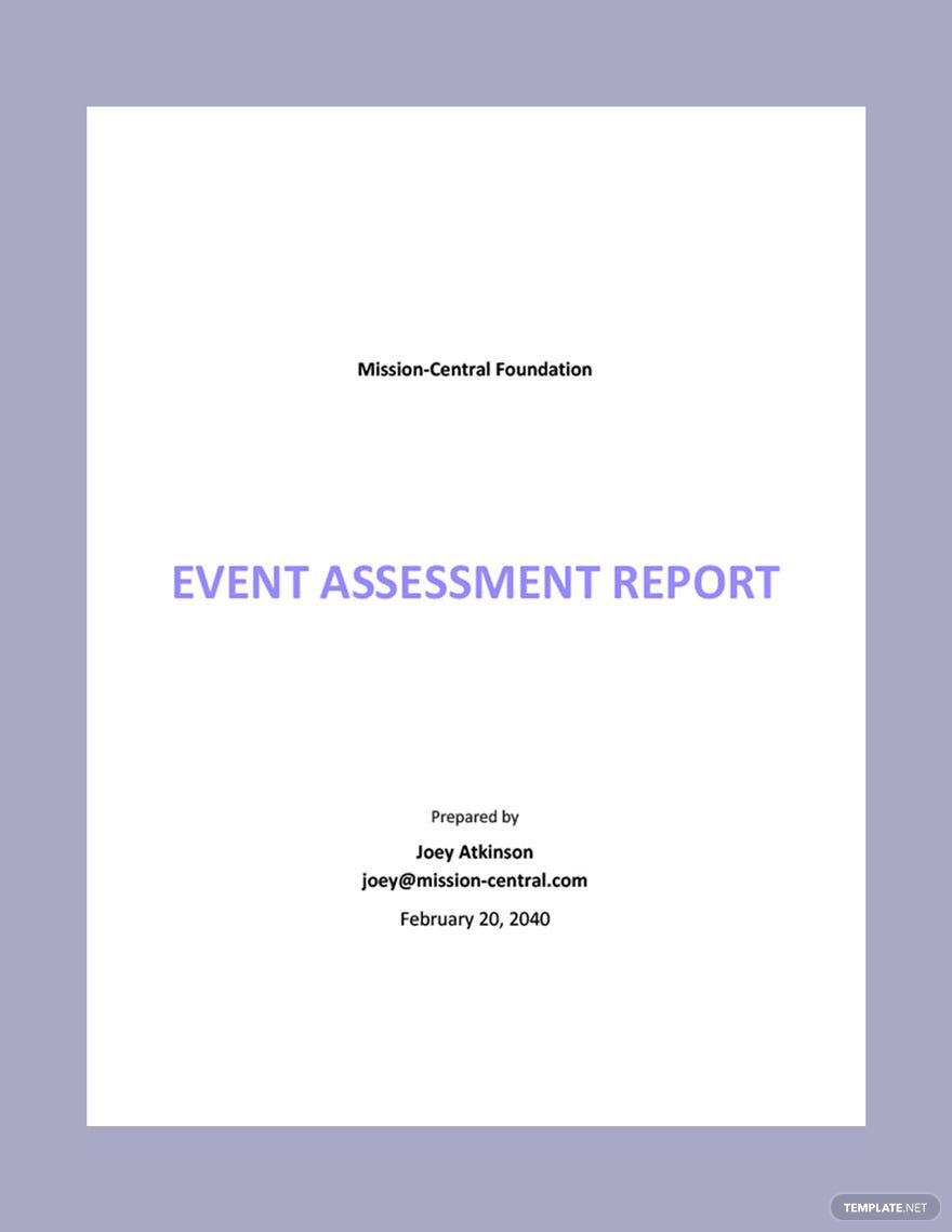 Post Event Report Template – Google Docs, Word  Template