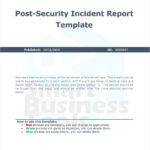 Post Security Incident Report Vorlage – Etsy Österreich With Regard To Section 7 Report Template