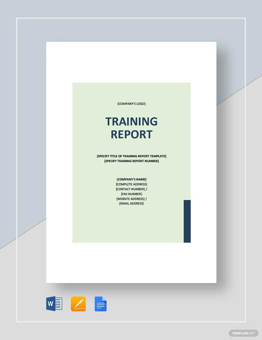 Post Training Report Template – Google Docs, Word  Template