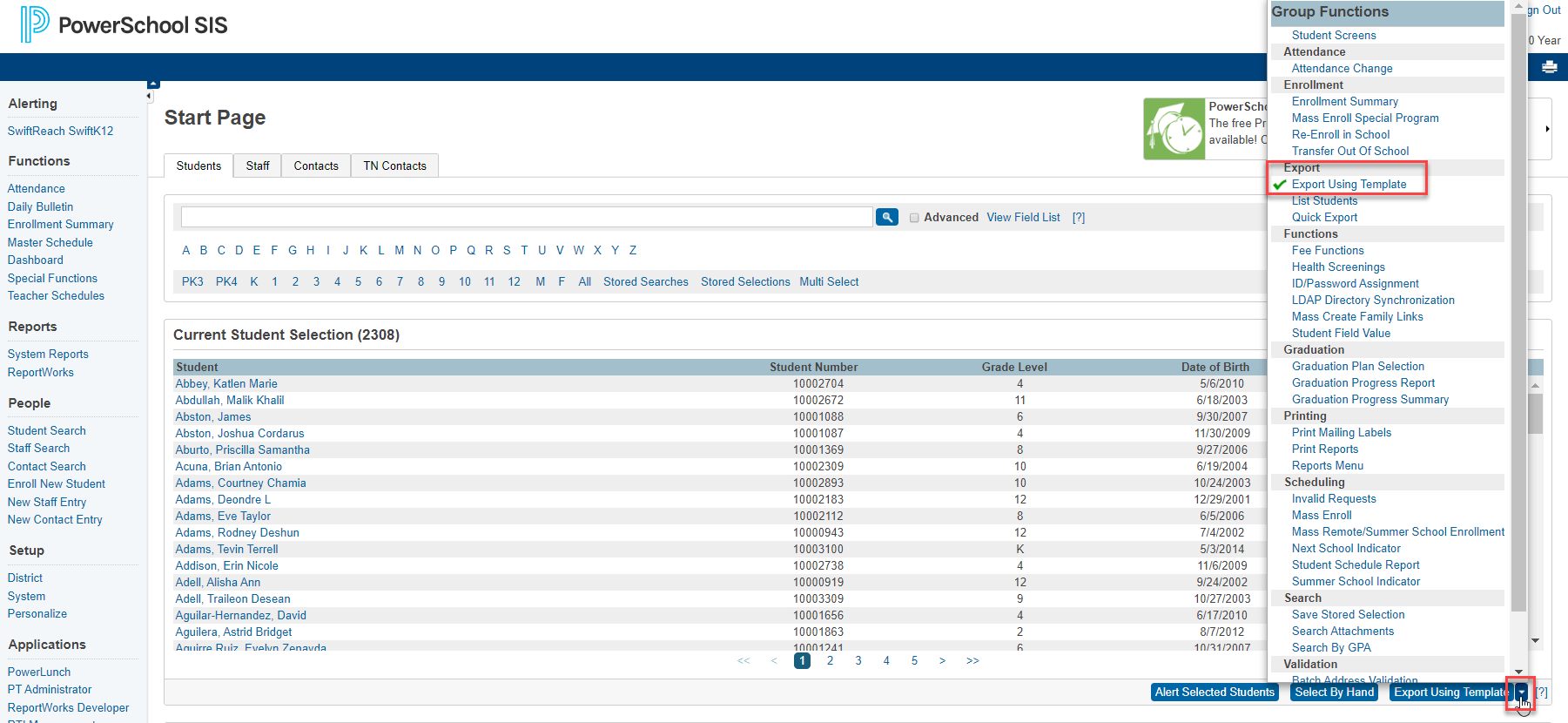 PowerSchool: PCA Attendance Report – Puredata Support Portal Inside Powerschool Reports Templates