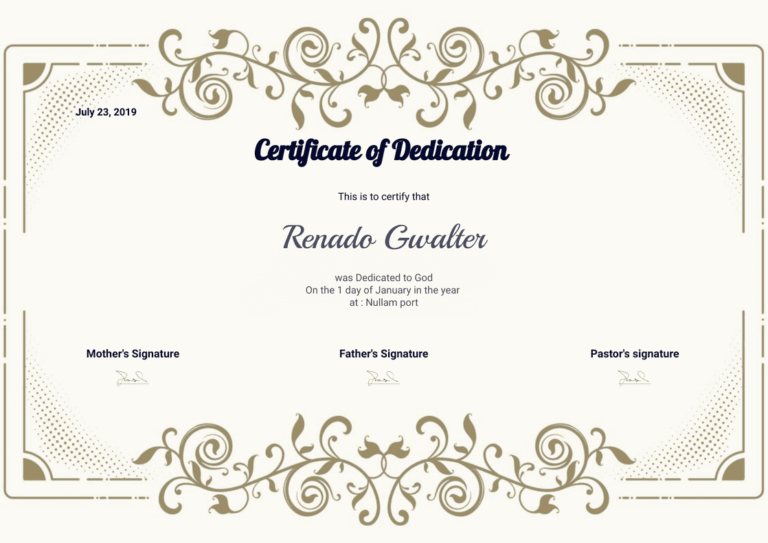 Premarital Counseling Completion Certificate PDF Templates Jotform