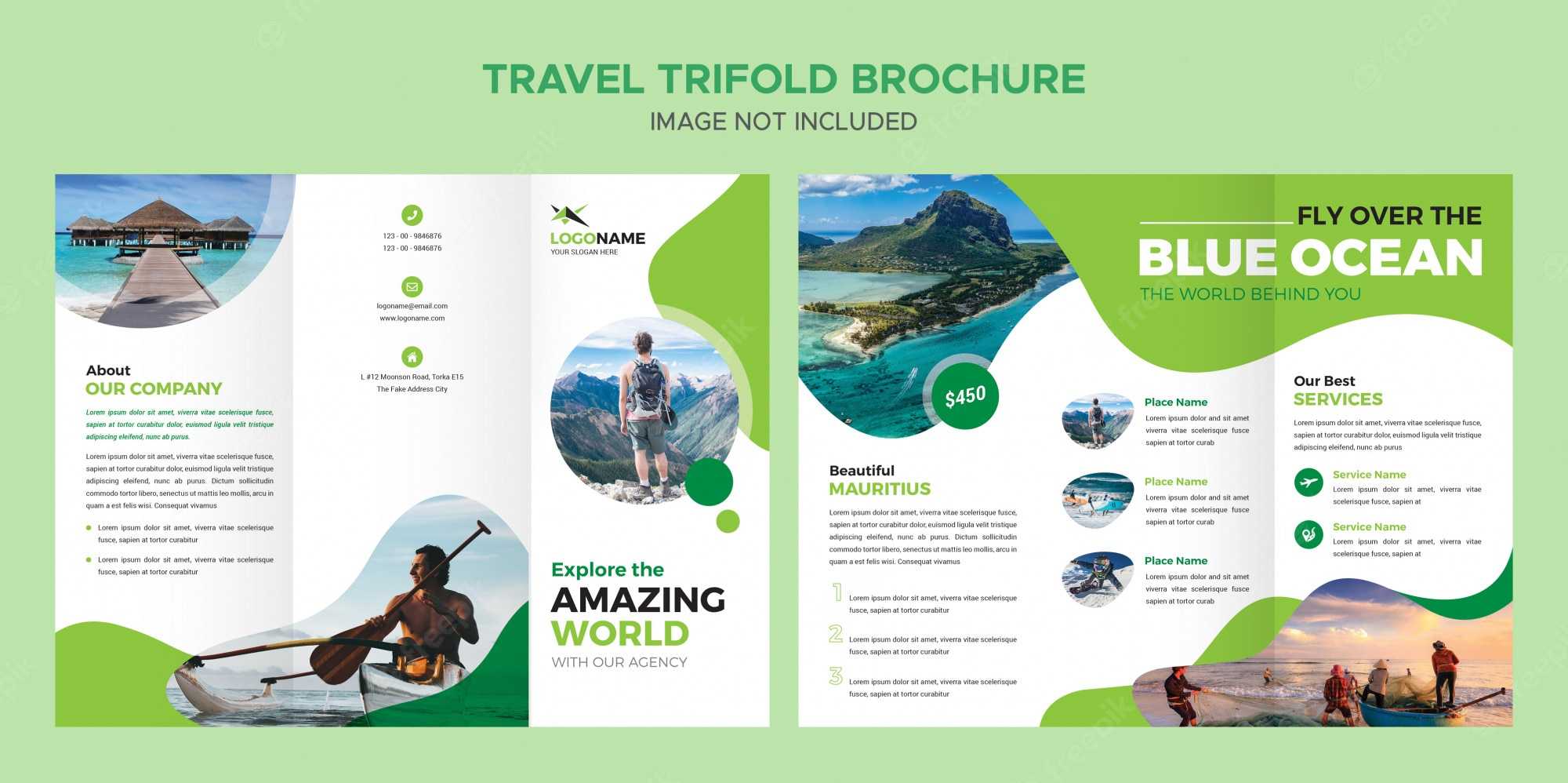 Premium PSD Travel trifold brochure template In Travel And Tourism Brochure Templates Free Premium PSD Travel trifold brochure template In Travel And Tourism Brochure Templates Free